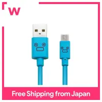 ELECOM micro USB cable microUSB quick charge correspondence [face of various expressions is cute] transfer, charge 2A output 1.2m blue MPA-FAMB2U12CBU