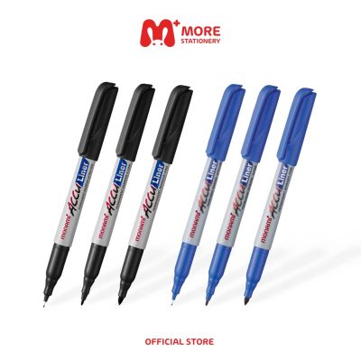 Monami (โมนามิ) ปากกามาร์คเกอร์เขียนซองพัสดุ เขียนได้ทุกพื้นผิว ปากกาเขียนพลาสติก Accu Liner