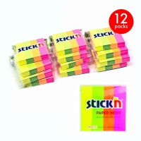 STICK N Index กระดาษโน้ตดัชนี สติก เอ็น 1.2x5cm (12 แพ็ค)