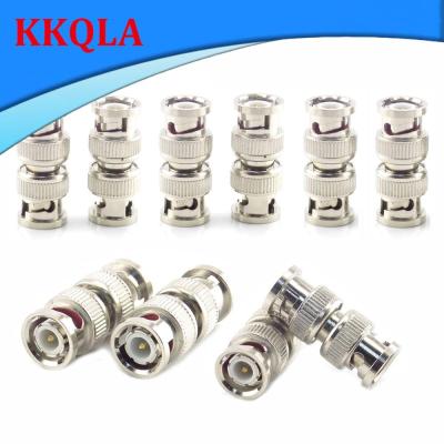 QKKQLA 10pcs BNC Male to Male Adapter Connectors Coaxial Coupler Video Surveillance System for CCTV Camera Security