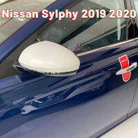 สำหรับ Nissan Sylphy 2019 2020รถกระจกมองหลังตกแต่งปกโครเมี่ยมตัดเคส