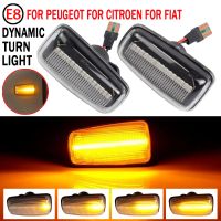 2pcs Amber LED Front Fender Side Marker Lights For Peugeot 106 306 406 806 EXPERT 1 2 Fiat Scudo Ulysse