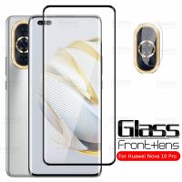 Hulux】กระจกโค้ง3D 2To1,สำหรับ Nova10 Huawey 10 10Pro Nova10Pro ฟิล์มปกป้องหน้าจอ