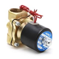 [HOT] 3/4 quot; 220V Electric Solenoid Valve Pneumatic 2 Port Water Oil Air Gas 2W 200 20