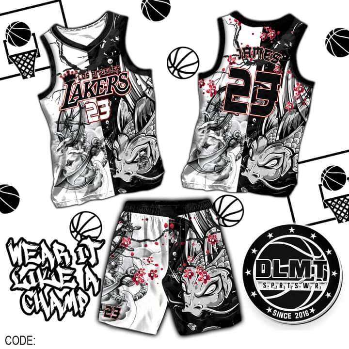 Black & White Marine Basketball Full Sublimation Jersey