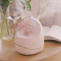 400ML Eternal Flower Aroma Diffuser Ultrasonic Aromatpy Air Humidifier LED Lamp for Home Fragrance Essential Oil Diffuser