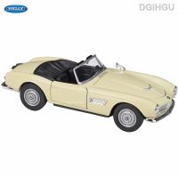 WELLY 1:24 BMW 507กุหลาบจำลองรถโลหะผสมโมเดลตกแต่งงานฝีมือของเล่นคอลเลกชั่นเครื่องมือของขวัญ