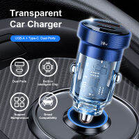 Mini USB Type C Dual Ports Car Charger ศัพท์มือถือ Power Adapter PD30W Fast Charging Charger ในรถยนต์สำหรับ POCO Samsung 14