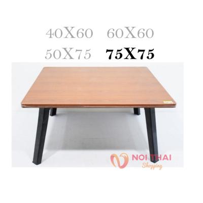 โต๊ะญี่ปุ่นลายไม้สีบีช/เมเปิ้ล ขนาด 75x75 ซม. (30×30นิ้ว) ขาพลาสติก ขาพับได้ nt nt nt99.