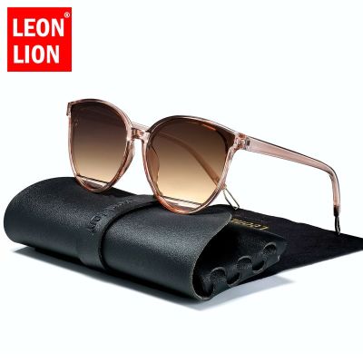 LeonLion แว่นตาแบรนด์แว่นกันแดดสตรีหรูหราแฟชั่น2023แว่นตาวินเทจผู้หญิง/ผู้ชายแว่นตา Oculos De Sol Feminino UV400