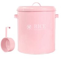 Sealed Rice Bucket Flour Storage Box Iron Sheet Washing Powder Bucket Grain Dispenser Dog Cat Food Storage Container