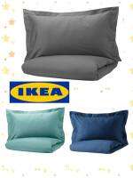 IKea ​✴️แท้ LUKTJASMIN ลุคต์ยัสมิน ปลอกผ้านวม+ปลอกหมอน ทอลายซาตินจากเส้นใยไลโอเซลล์ผสมเส้นใยฝ้าย เนื้อผ้าเงางามดุจผ้าไหม