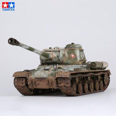 tamiya-โมเดล-js2รถถังหนัก1-35และ1944-chkz-ชุดประกอบของเล่นเก็บสะสมแบบทำมือ