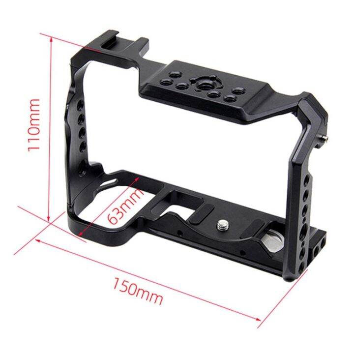 camera-cage-for-nikon-z5-z6-z7-z6ii-z7ii-camera-cage-stabilizer-bracket-1-4-threads-holes-quick-release-plate