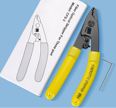 Fiber Stripper stainless คีมปอกสายไฟเบอร์ fiber optic คีมเหลือง คีม 3 ร่อง คีมปอกสาย fiber optic CFS - 3