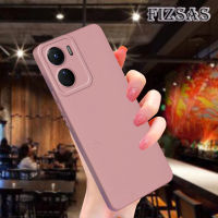 เคส FIVERA สำหรับ VIVO Y16 Y35เคสโทรศัพท์หลังคู่รักเคสโทรศัพท์ TPU แบบน่มเงาเรียบๆเลนส์ตรงขอบเรียบๆเคสโทรศัพท์แบบซิลิโคนของเหลวรวมทุกอย่างป้องกันการตก