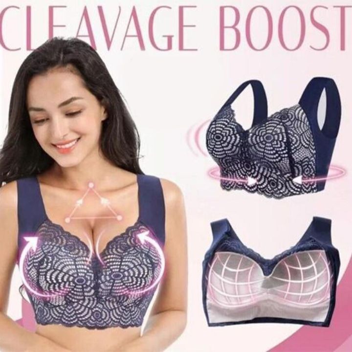 ☂ wxn5897 Lymphvity Detoxification Bra Large Size Sexy Lace Underwear  Breast Health Shaping Powerful Lifting Bra Sports Sleep Vest Bra