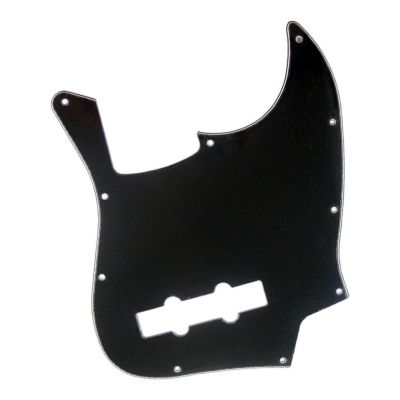 ：《》{“】= 3Ply Bass Pickguard Guitar Pickguards Scratch Plates For JB Bass Pickguard Replacement, Black, PVC