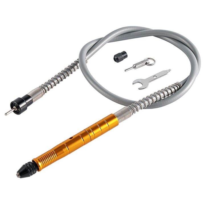 Flex Shaft Adapter Attachment, Flexible Drill Extension Cable Chuck and