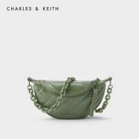 CHARLES and KEITH CK2-80151004-2 กระเป๋าคาดเข็มขัดสะท้อนแสงเลเซอร์สะท้อนแสง