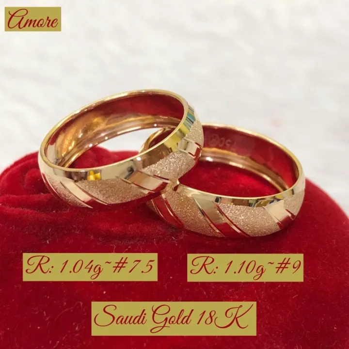 【COD】in stock 18K Saudi Gold Wedding Ring | Lazada PH