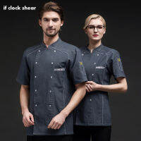 High Quality Denim Chef Jackets Comfortable Double Breasted Chef Uniforms Cooking Tops 3 Colors Restaurant Food Service Workwear