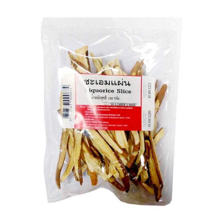 Licorice Root Slices 100 g.ชะเอมแผ่น 100 กรัม