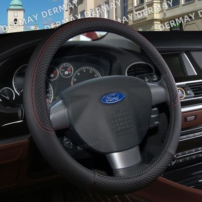 for Ford Focus 2 MK2 Ford Focus 3 MK3 Car Steering Wheel Cover 9 Colors PU Leather Non-slip Auto Accessories interior