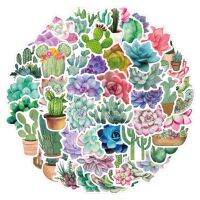 【YF】™▲ↂ  50PCS Succulent Stickers Laptop Journaling Planners Cactus Decals Scrapbooking Pack Kids