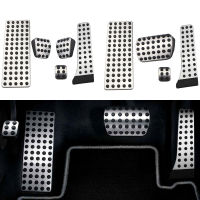 Stainless Steel Car Pedals for Mercedes Benz C E S GLK SLK CLS SL-Class W203 W204 W211 W212W210 Accelerator Brake Footrest Pad Wall Stickers Decals