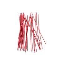 1 set of red copper 30 pcs 24AWG 10CM red color wire electronic wire double head Tinned 10 * 4.2 * 4.2cm