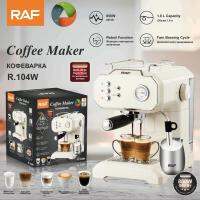 Raf เครื่องชงกาแฟเอสเปรสเซอร์ ลาเต้ คาปูชิโน่ ถังเก็บน้ํา ขนาดใหญ่ 1.8 ลิตร