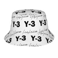 Yohji Yamoto Merch Bucket,หมวกหมวกไต่เขาบรรจุได้สำหรับวันหยุดพักผ่อนชายหาดฤดูร้อนตกปลาผู้ชายผู้หญิง