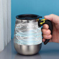 ใหม่อัตโนมัติ Self Stirring Magnetic Mug 304สแตนเลสกาแฟนมผสมถ้วย Creative Blender Smart Mixer Thermal Cups