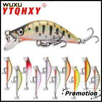 WUXU 2pcs Wobblers crankbaits เหยื่อตกปลาขนาดเล็ก การสั่นสะเทือน ตะขอสามชั้น เหยื่อล่อตกปลา ร้อนแรงมาก ที่หมุนได้ เหยื่อจมวิบ อุปกรณ์ตกปลาสำหรับตกปลา