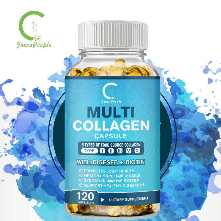 GPGP GreenPeople Multi Collagen Peptides (Types I, II, III, V, X ...