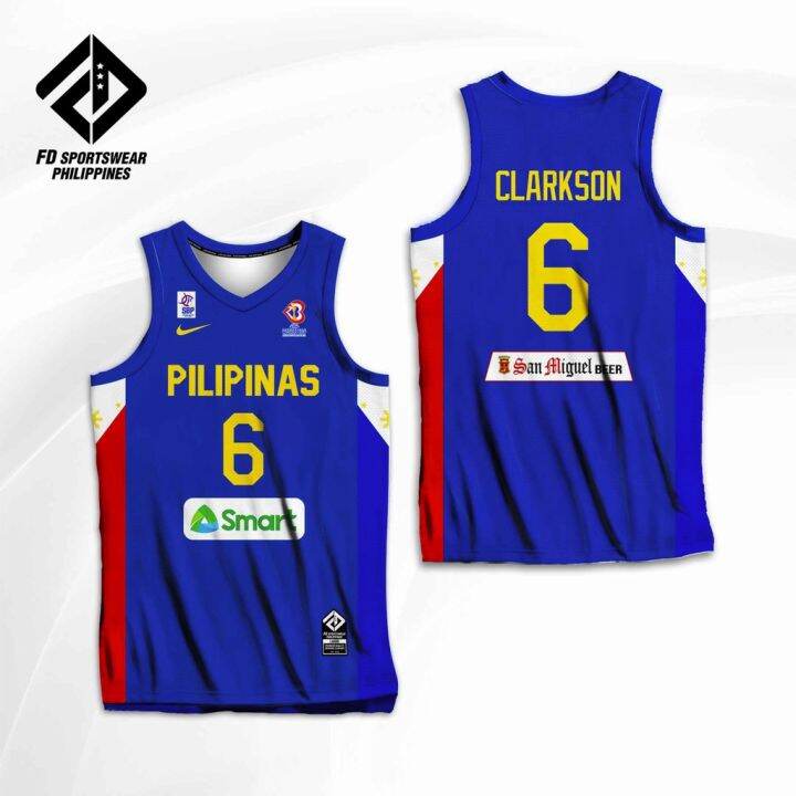 GILAS PILIPINAS JR CLARKSON FIBA FULL SUBLIMATED JERSEY | Lazada Singapore