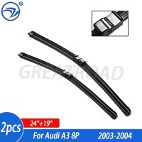 Wiper 4A &amp; 4A Front Wiper Blades For Audi A3 8P 2003 2004 Windshield Windscreen Front Window 24"+19"