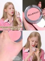 Korean native klavuu single color blush 04angorapink cold apricot ash powder