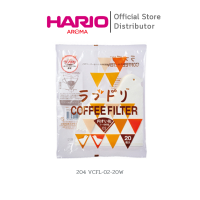 กระดาษกรอง V60 รูปนก HARIO(204) Love Dori Paper Filter-02W 20 Sheets (1แพ็คx20ใบ) / VCFL-02-20W