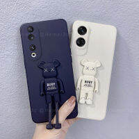 สำหรับ Honor 90 Honor90 Lite 5G เคสแหวนติดโทรศัพท์โทรศัพท์ TPU แบบน่มด้านข้างทรงสี่เหลี่ยม