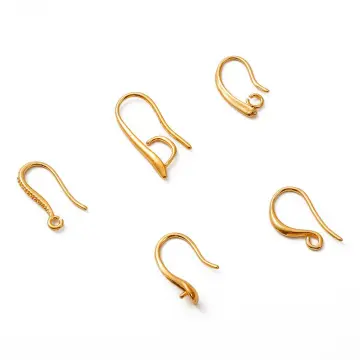 14K/18K Real Gold Plated Brass Jewelry Hooks Earring Making Supplies DIY  Jewelry Accessories Earrings Findings Parts Wholesale