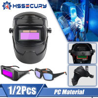 Hssecury Welding Helmet Welder Large View True Color Solar Power Auto Darkening Welding For Arc Weld Grind Cut