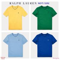 RALPH LAUREN COTTON-BLEND V-NECK TEE (BOYS SIZE 8-20 YEARS)