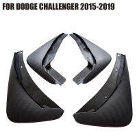 4PCS Deluxe Mud Flaps Splash Guards Front Rear Set For Dodge Challenger 2015 2016 2017 2018 2019 YC101043