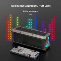 100W bluetooth Speaker Portable Speakers Quad Drivers Dual Diaphragm Deep Bass RGB Light TWS 5000mAh Outdoors Wireless Speaker