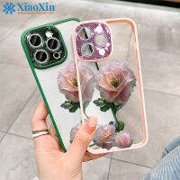 XiaoXin สำหรับ iPhone 14 13 12 11 Pro Max PLUS แฟลชเจาะ ZY100 Frost ดอกไม้แฟชั่นเคสโทรศัพท์