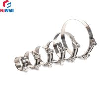 ♛☾✥ 2pcs 36-55mm Clamp Fuel Pipe Hose Clip Air Hose Water Pipe stainless steel clamps Optional Size