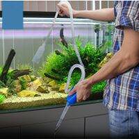 【cw】 Aquarium Gravel Filter Cleaner Siphon Manual Safe 1.8m