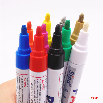 10 สีกันน้ำยางรถยนต์ยางล้อยางโลหะสี MARKER ปากกาแปรงกลม-Yrrey